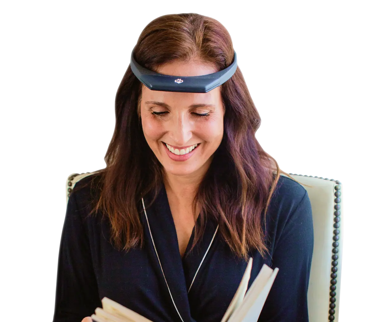 woman is reading
